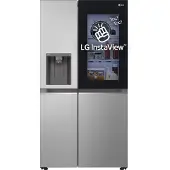 LG InstaView GSGV80PYLD, Freistehend, Amerikanische Tür, Silber, 2 Tür(en), LED, Innen