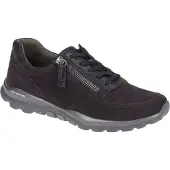Gabor RollingSoft Damenschuhe - sportliche Schnür- Halbschuhe blau Freizeit