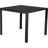 Ebuy24 Noma Gartentisch 90 x 90 cm, schwarz und schwarz.