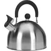 Excellent houseware -Clasico Teekanne, Edelstahl, 19x12 cm, silber/schwarz