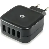 Conceptronic ALTHEA 4-Port-25-W-USB-Ladegerät, Indoor, AC, 5 V, Schwarz