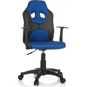 Hjh OFFICE KID GAME AL - Kinderdrehstuhl Schwarz / Blau