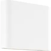 Brilliant weiße LED Außenwandleuchte Welbie | Up/Down Light | IP54 | Wandlampe mit beidseitigem Lichtauslass | 7 Watt 700 Lumen 3000 Kelvin | Metall/Glas