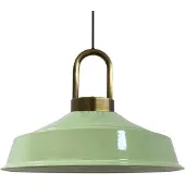 Bamyum Pendelleuchte Asletl-Lock Hängelampe aus Metall Ø40 cm Mintgrün Lampe