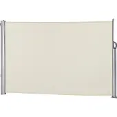 Leco , ausziehbare Seitenmarkise, Aluminium-Stahlrohr-Mix, natur, 160 x 300 cm (H x L)