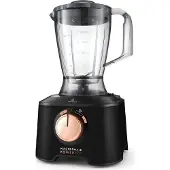 Karaca Mastermaid Power Max 11 in 1 Küchenroboter Schwarz Matt Zerkleinerer Standmixer 2500 W