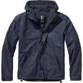 Brandit funktionale Herren Jacke Reißverschluss Klettverschluss Navy