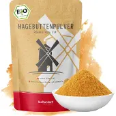 BioKontor Hagebuttenpulver 1000 g I Hagebutten vermahlen | 100% natürlich - ohne Zusätze I Rohkostqualität von
