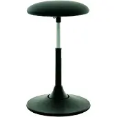 Stier Multibeweglicher Hocker, Kunstledersitz, schwarz, höhenverstellbar 50-70 cm