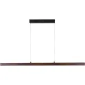 LUCANDE LED-Hängelampe Nihalo, walnuss, 122 cm, dimmbar, CCT