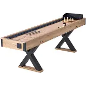 Vevor Shuffleboard-Tisch 2 in 1 Shuffleboard Bowling-Kombispiel-Set 274cm