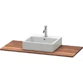 Duravit Massivholzkonsole XSquare 120x55cm, Amerik. Nussb, m 1 Ausschnitt