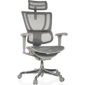 Hjh OFFICE Luxus Chefsessel ERGOHUMAN SLIM ULTRA G GEN2 Ergonomischer Bürostuhl mit Armlehnen (höhenverstellbar) Netzstoff Drehstuhl für Büro, Zuhause