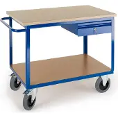 ROLLCART Profi-Werkbankwagen mit Schublade, 1250x700x950mm