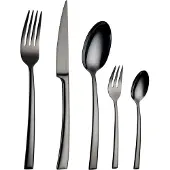 Echtwerk EW-BS-3010S Tafelbesteck Avelino/Shiny-Black Edition, 30-teilig, für 6 Personen, Edelstahl 18/10-hochglänzend, Hochwertiges Besteck Set, inkl. Aufbewahrungs-Kassette, 18/10 Stahl, Schwarz