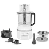 KitchenAid Food-Processor 5KFP1318EWH 3,1L LED-Bedienelemente ExactSlice Weiß