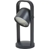 LINDBY LED-Akku-Tischleuchte Kalevi, schwarz, Aluminium, CCT