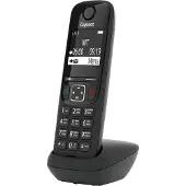 Gigaset AS690HX, DECT-Telefon, Kabelloses Mobilteil, Freisprecheinrichtung, 150 Eintragungen, Schwarz