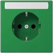 JUNG LS1520BFNAGN - Typ F - 1 Modul(e) - 2P - Grün - Thermoplast - Universal