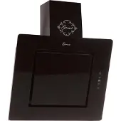Gurari Kopffreihaube GCH S 155 BL 60 Prime Luxus Dunstabzugshaube 60 cm, Schwarz Glas