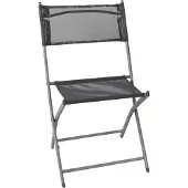 Linder Exclusiv GmbH Linder Exclusiv Garten Klappstuhl GM6000G-S – Stabil, wetterbeständig & pflegeleicht mit atmungsaktivem Textilbezug, klappbar