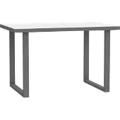 Forte Schreibtisch Arbeitstisch KEFLAVIK 120 cm Weiß / Grau, von