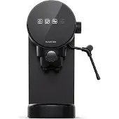 Klarstein Espresso Siebträgermaschine mit Milchaufschäumer, 0,9L Retro Mini-Espressomaschine mit Siebträger, 1360 Watt Kaffeemaschine Klein, Kaffeemaschine für Cappuccino, Latte & Macchiato