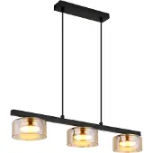 Globo Lighting Hängeleuchte Metall schwarz matt, 3x GX53 LED