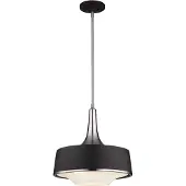 Elstead Lighting Elstead Holloway Hängeleuchte E27 4-fach Gebürsteter Stahl, schwarz