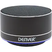 Denver BTS-32SILVER MK2, 3 W, Kabellos, Silber, Aluminium, Metall, Digital, Tablet / Smartphone