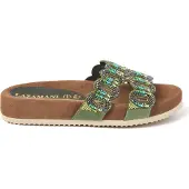 Lazamani Damen Pantoletten 75.391 Olive Größe 37
