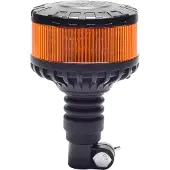 Berger & Schroeter | LED Rundumkennleuchte flexibel 12/24 V, Gummisockel für Normhalter, automatischer Lichtsensor für Tag- und Nachtmodus, 16 LEDs