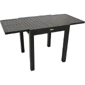 Degamo Balkontisch Gartentisch ALCUDIA 70/140x70cm, ausziehbar, Alu anthrazit