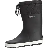 Aigle Giboulee Stiefel schwarz/weiß Gr. 25