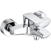 Kludi PURE&STYLE Wannenfüll- und Brause-Einhandmischer, Wandmontage, 406810575, Farbe: Chrom