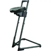 Stier Stehhilfe mit Stahlgestell schwarz Sitzhöhe 600-850 mm PolyurethanSitz
