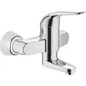 GROHE Euroeco Special Einhand-Waschtischbatterie, Aufputzmontage, Ausladung 157mm, ohne Ablaufgarnitur, schwenkbar, 32770000