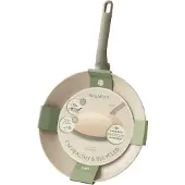 Berghoff Leo Bratpfanne, 32 cm, Rund, Grau, Aluminium, Keramik-Antihaftbeschichtung, Induktion, Cool-Touch-Antirutschgriff, -frei