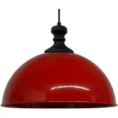 Bamyum Pendelleuchte Industrielle Metall Groß 40 cm, Rot Pendellampe, Küchenlampe