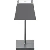 Sigor Nuindie Mini Akku Tischleuchte IP54 Aluminium Easy Connect graphitgrau eckig