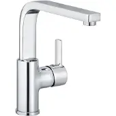 Kludi ZENTA Waschtisch-Einhandmischer, Auslaufhöhe 220mm, schwenkbar, ohne Ablaufgarnitur, chrom, 420260575
