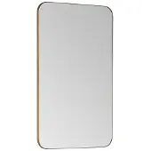 Vente-unique Badezimmerspiegel rechteckig - 80 x 50 cm - Goldfarbener Umriss - DEMETRIA