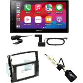 Pioneer SPH-DA77DAB CarPlay Android Auto Einbauset für Mitsubishi Pajero ab 2015