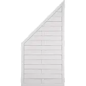 Tetzner & Jentzsch T&J LIGHTLINE Kunststoff Lamellenzaun Ecke links 90x180/90