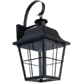 LINDBY Mertollio Außenwandleuchte Black - , Mertollio, dimmbar, Schwarz, für Terrasse, Metall, Vintage