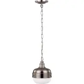 Elstead Lighting Elstead Cadence Hängeleuchte E27 Nickel poliert, Stahl gebürstet