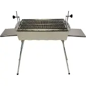Grillpeter Mangal Edelstahl Astana 2mm rostfrei Schaschlik Grill Rost verstellbar