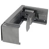 Stier PC-Halter, Silber, für alle Tische anpassbar, Höhe 33-54 cm, Breite 7-23 cm, mit Gummiisolierung, praktisch und flexibel für Computer-Aufbewahrung