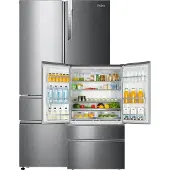 Haier HB26FSSAAA French Door Kühl-/Gefrierkombination mit Edelstahlfront 685 Liter LED
