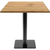 Restootab Tisch 70 x 70 cm – Modell Milan T aus gepanzerter Eiche